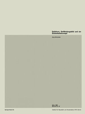 cover image of Gefahren, Gefährdungsbild und ein Sicherheitskonzept